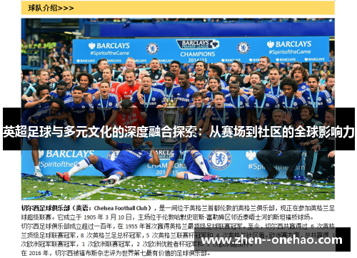 英超足球与多元文化的深度融合探索：从赛场到社区的全球影响力