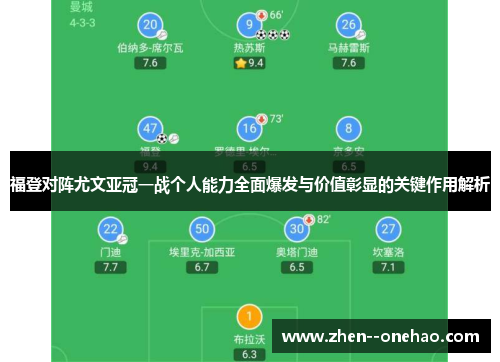 福登对阵尤文亚冠一战个人能力全面爆发与价值彰显的关键作用解析